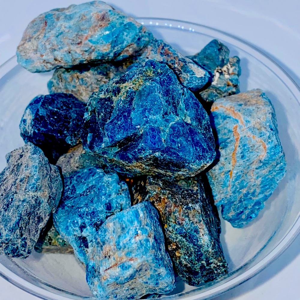 Blue Apatite Crystal